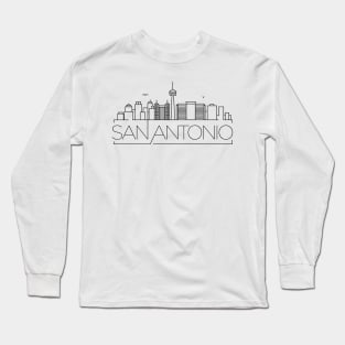 San Antonio Minimal Skyline Long Sleeve T-Shirt